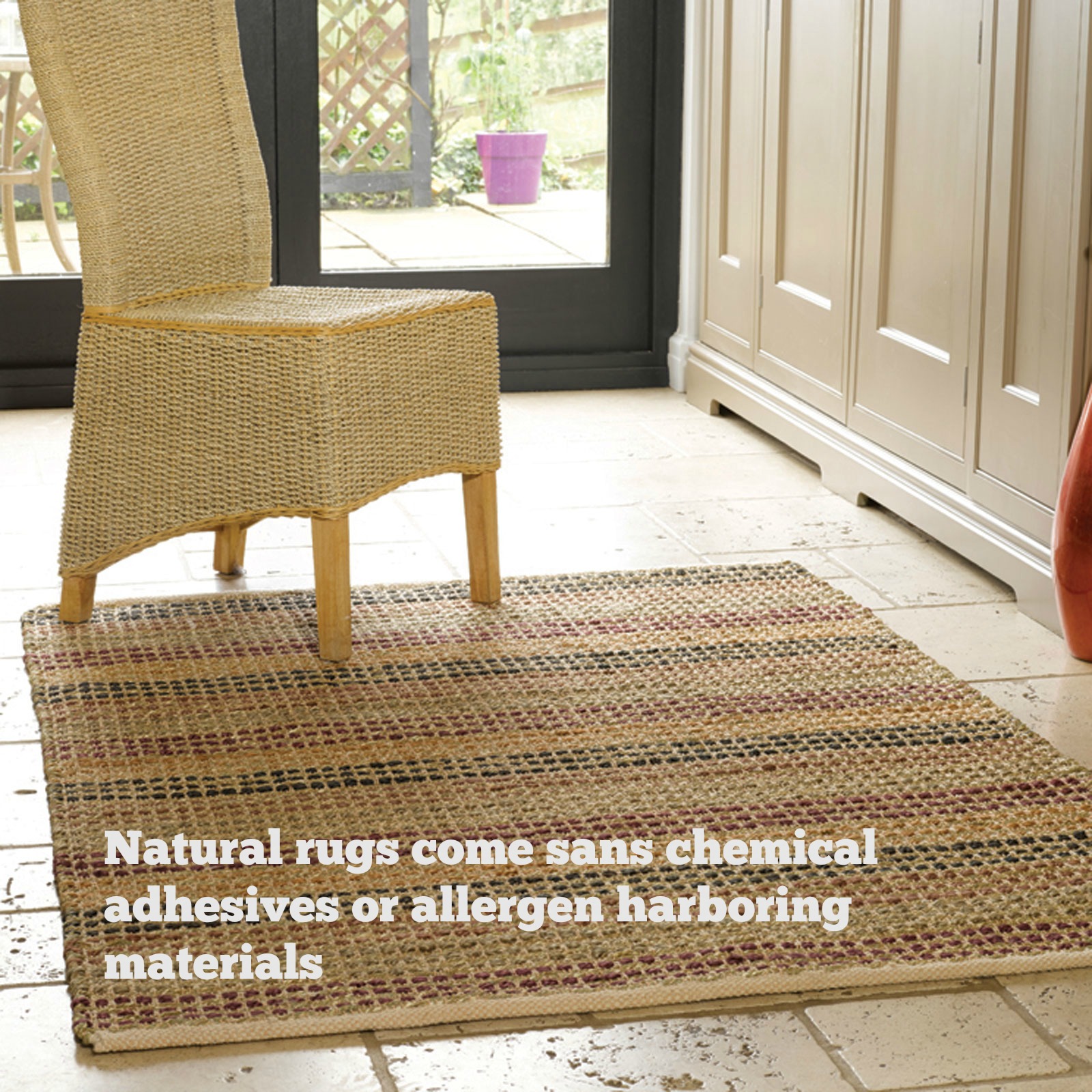 Natural rugs keep away allergies