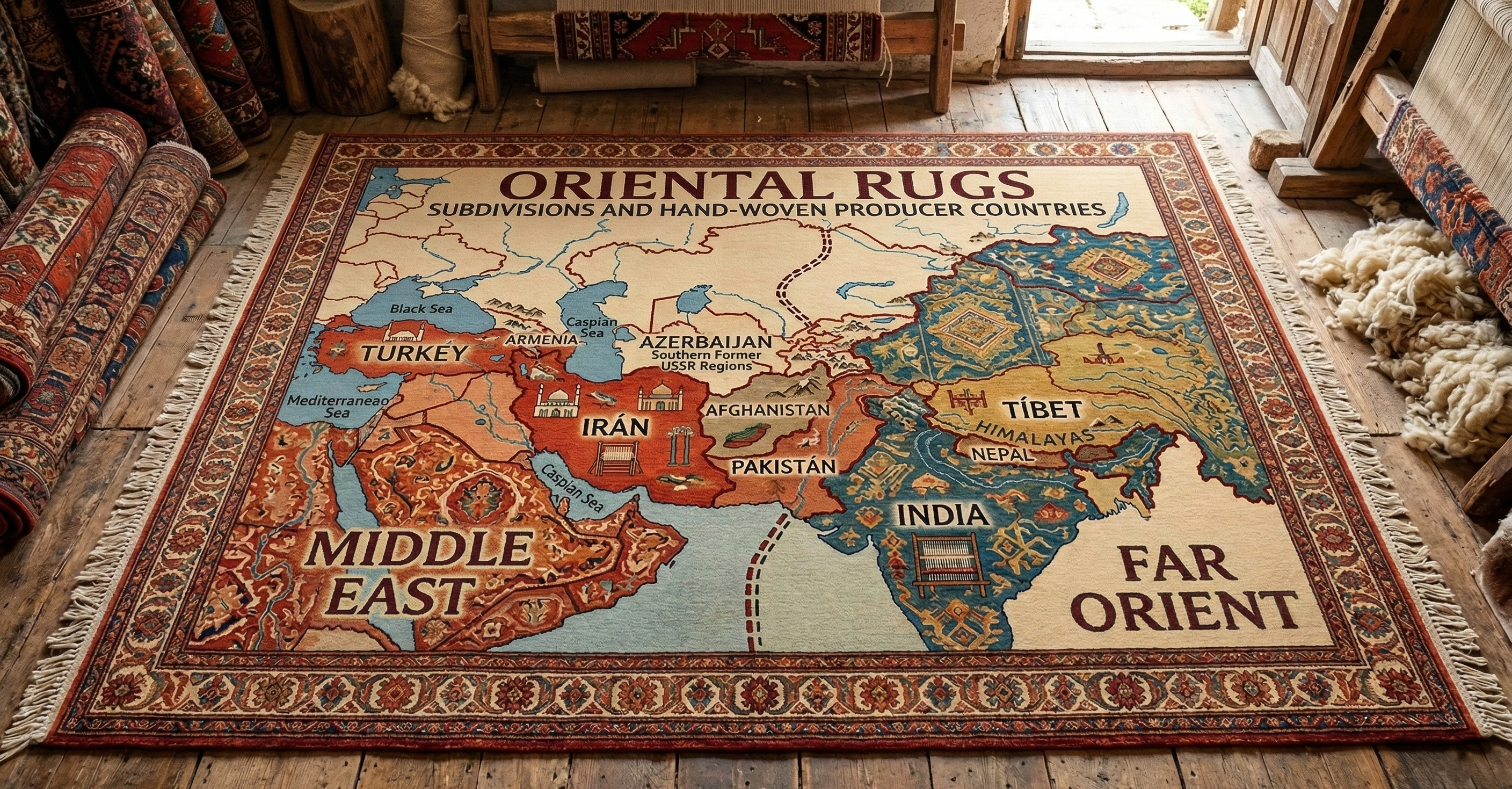 By definition, Oriental rugs should genuinely come from an Asian country
