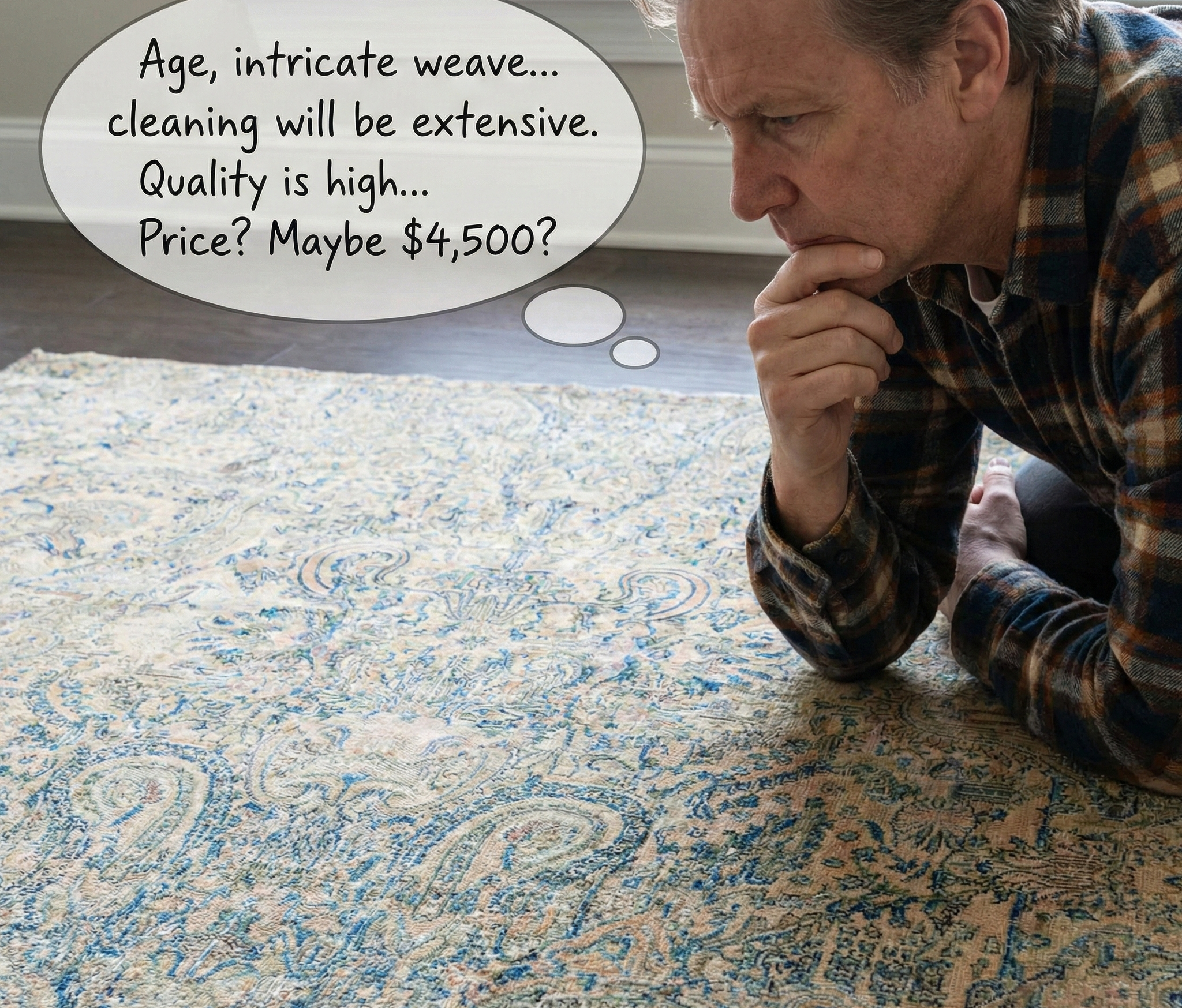 Iced Coffee Brown, Antique Persian Kirman, Even Low Pile, Clean, 100% Wool, Hand Knotted, Oriental Rug