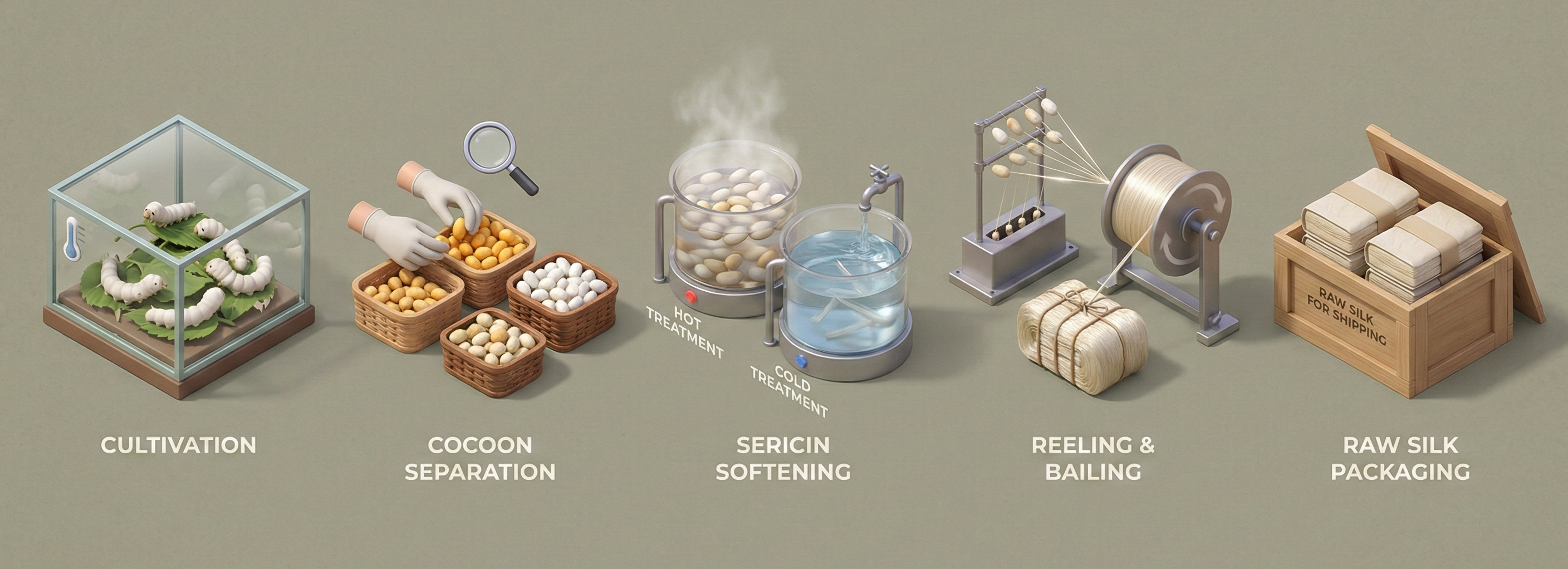 Natural Silk Production