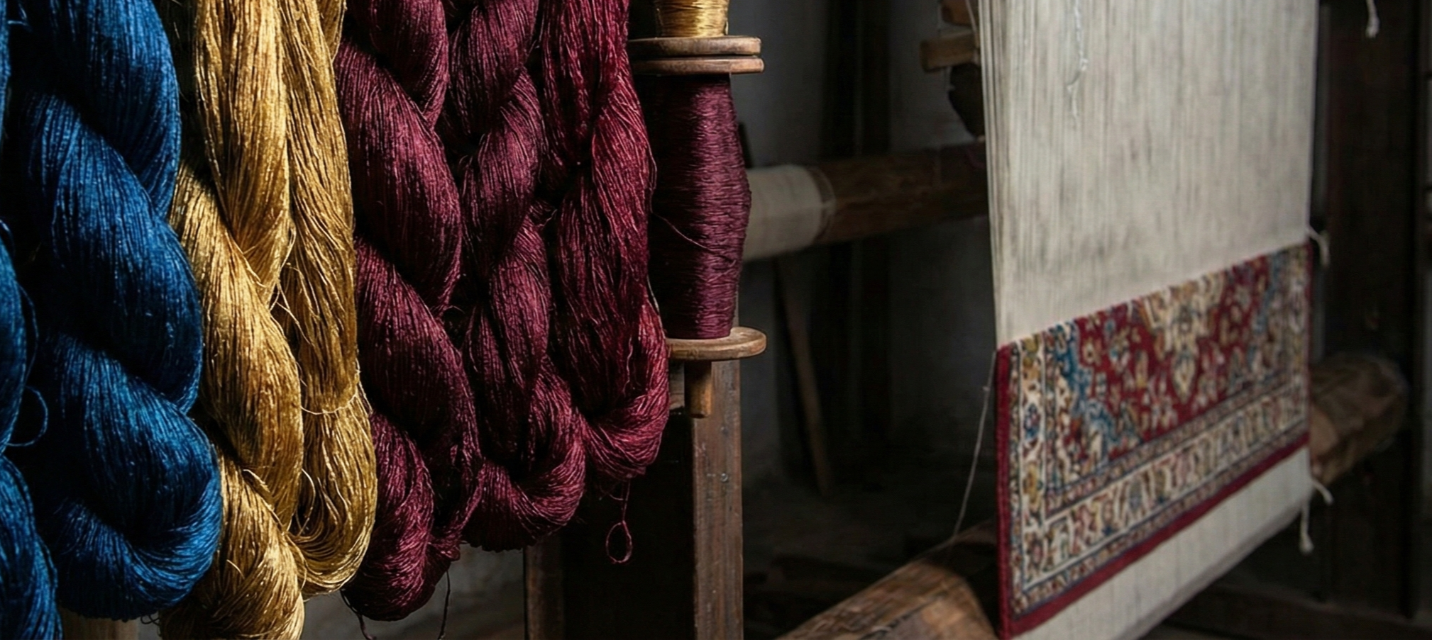 illustration of natural silk.