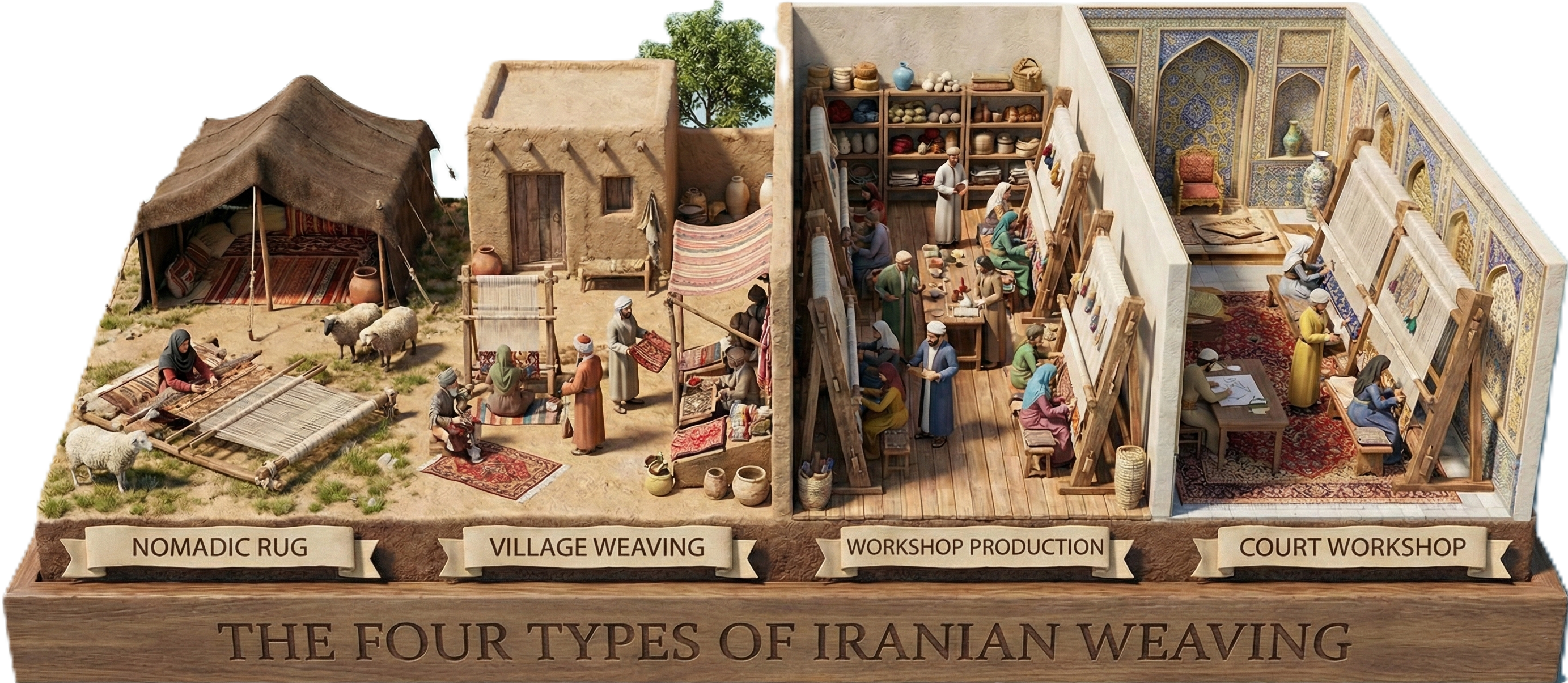 The four types of Iranian weaving