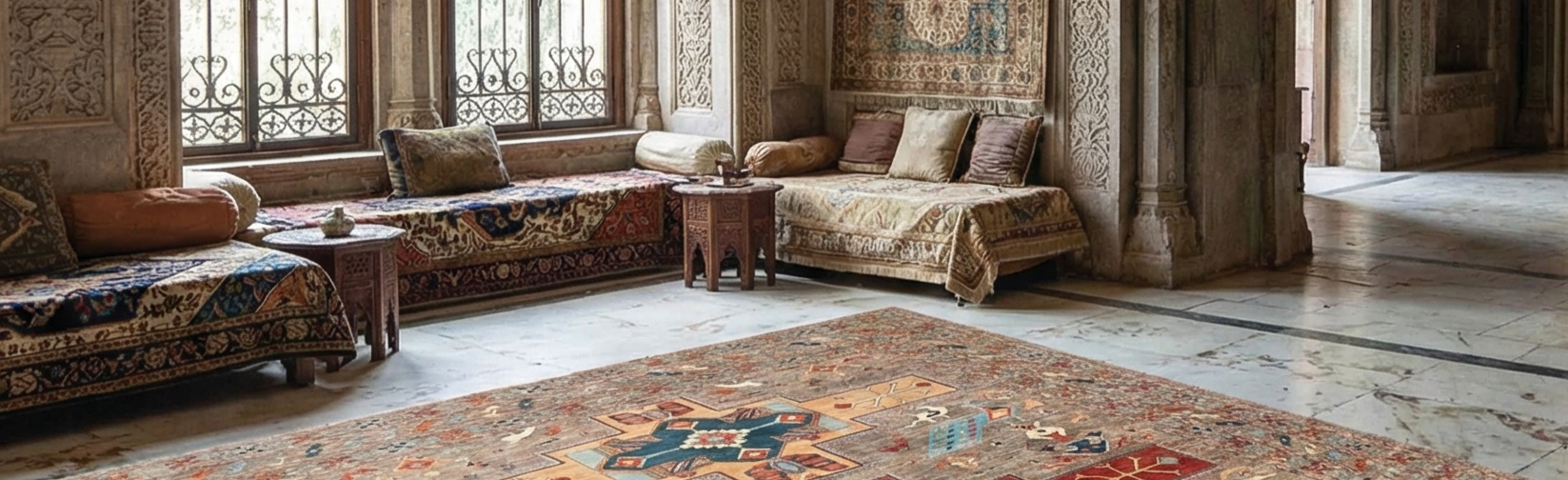Hand-Knotted Kazak Pure Wool Oriental Rug