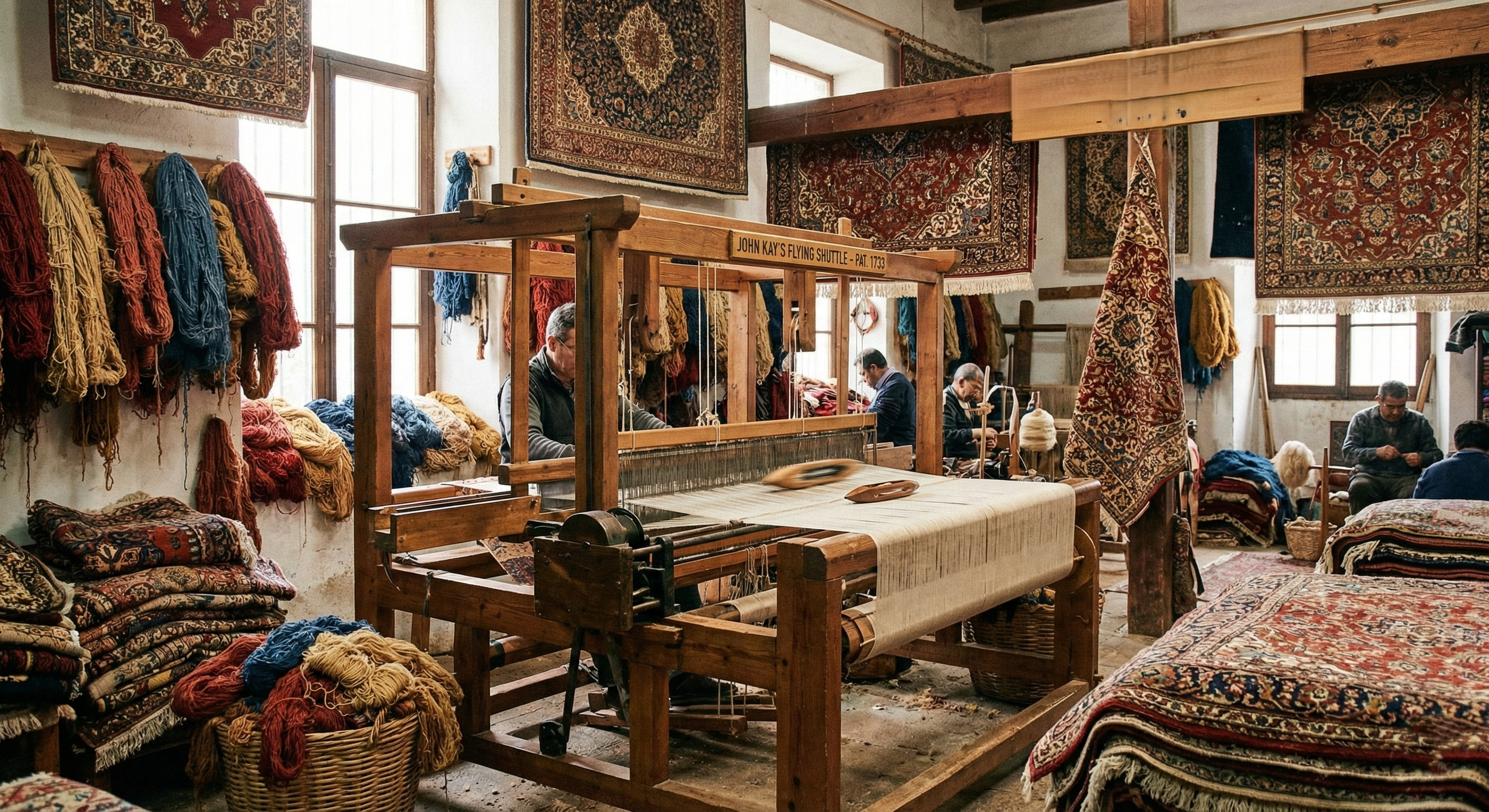 John Kay invented the flying shuttle