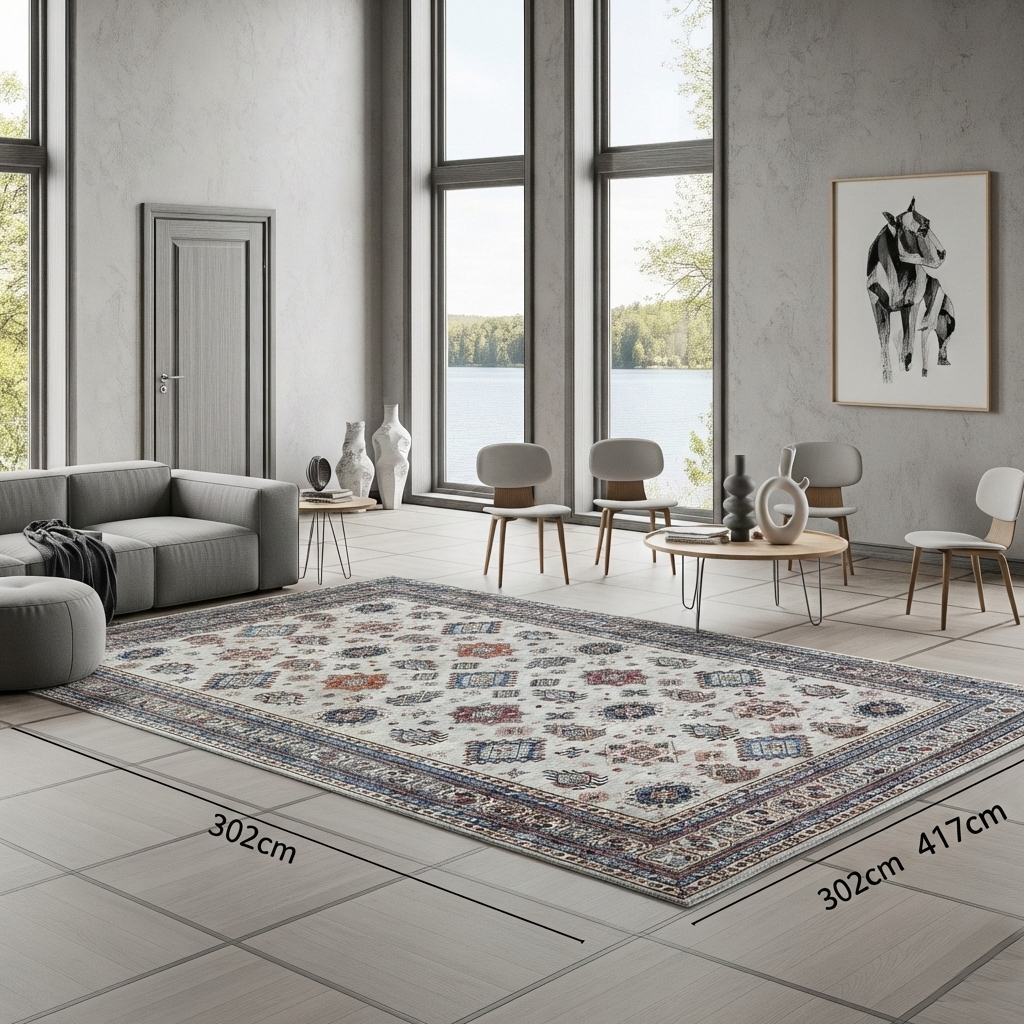 Wickham Gray, Afghan Super Kazak with Geometric Medallions Design, Hand Knotted, Pure Wool, Denser Weave, Oriental Rug